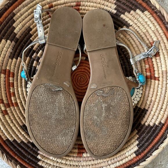 BCBGeneration turquoise sandals boho 9 - Picture 6 of 6